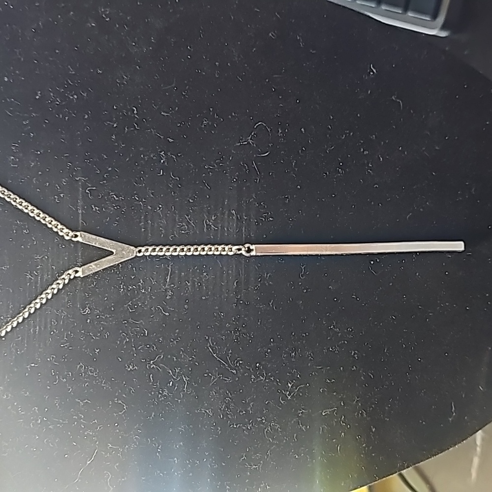 Vince Canuto silver V necklace